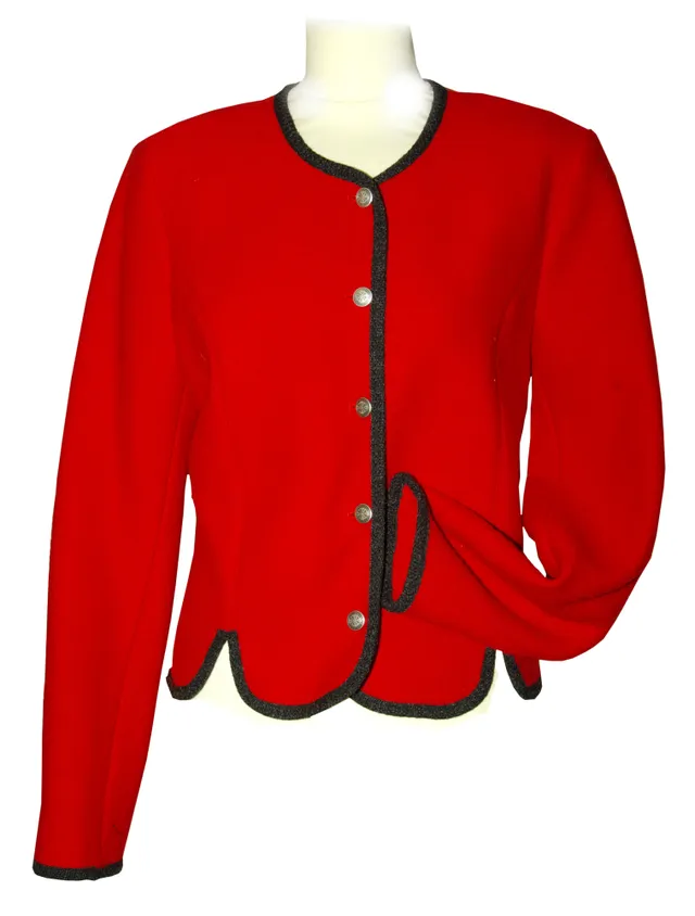 trachten-benkert-elfi-walkjacke-rot-schwarz image 1