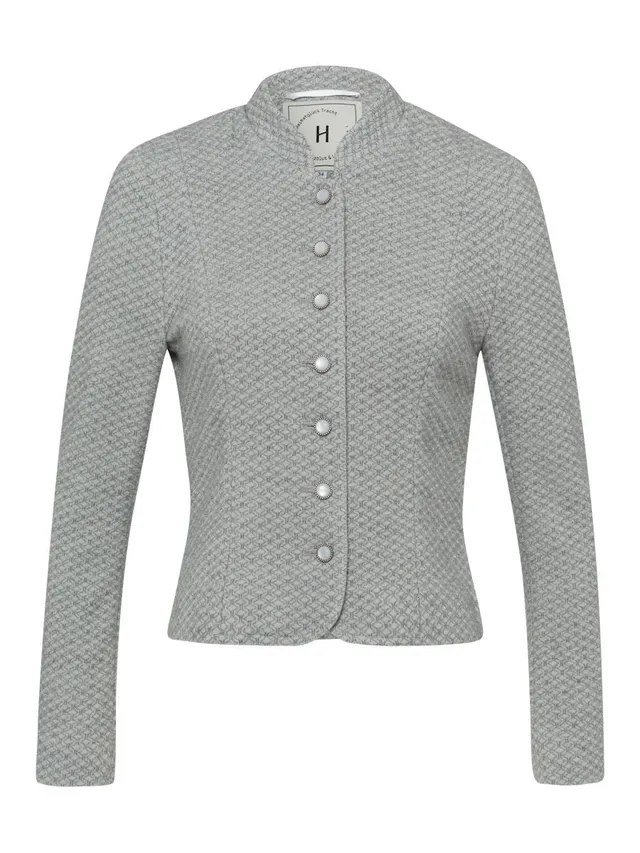 heimatgl-ck-blazer-patricia-trachtenjanker-grau-kurz-tailliert image 1
