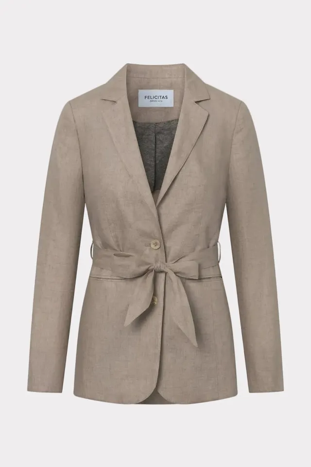 felicitas-damen-jacke-jerica-leinen-blazer-einreihig image 1