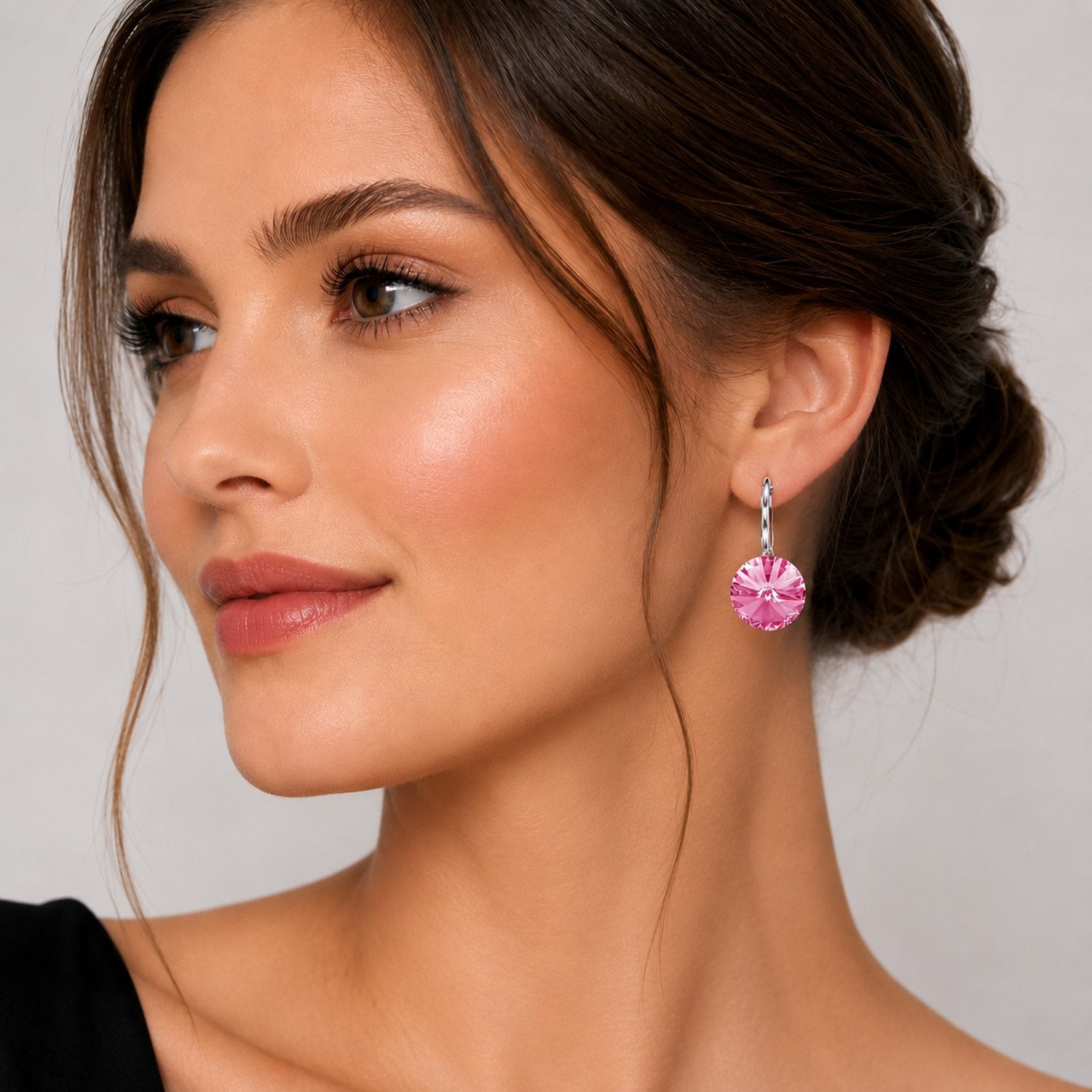 trachtenland-luisia-ohrringe-rivoli-12-mm-mit-swarovski-kristallen-rosa image 5