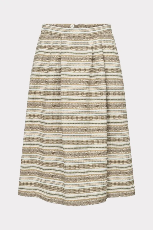 felicitas-damen-rock-ramira-jacquard-rock-mit-falten image 1