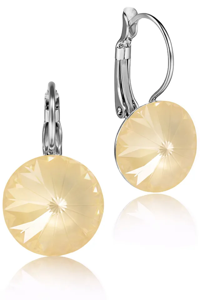 luisia-rivoli-ohrringe-12-mm-kristalle-von-swarovski-matt-linen image 1