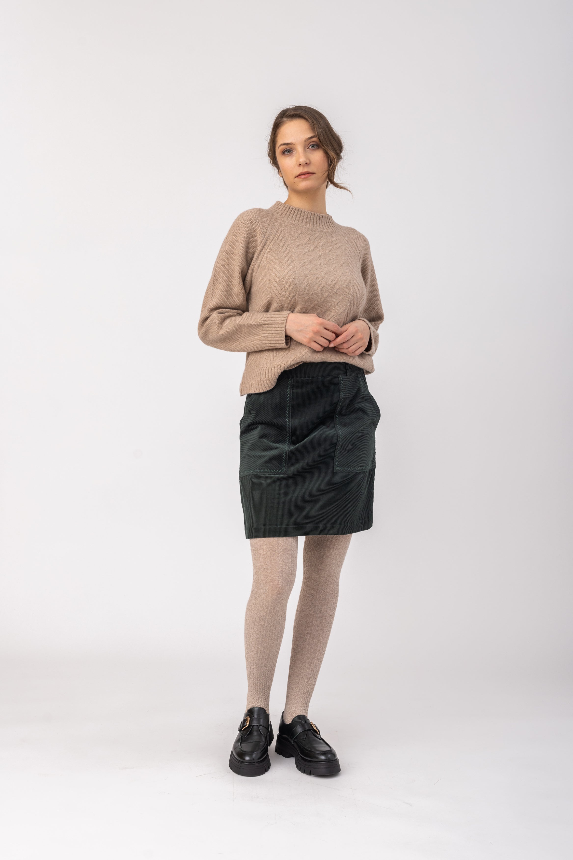 felicitas-rock-runa-damen-cordrock-kurz-mit-taschen image 1