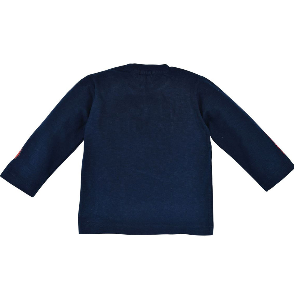 trachtenland-bondi-baby-langarmshirt-fire-dino-91431-navy image 2