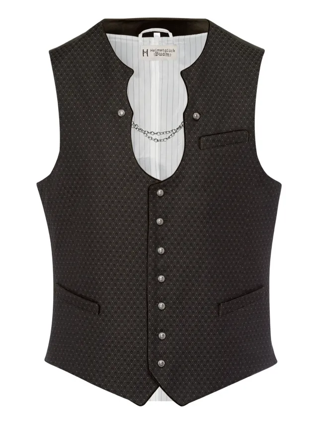 heimatgl-ck-weste-ludwig-ketterlweste-herren-olive-schwarz image 1