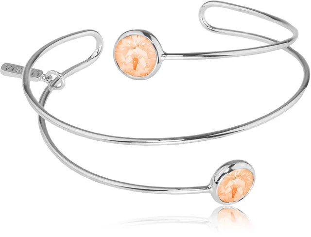 trachtenland-luisia-spiral-armreif-fjella-silber-light-peach image 1