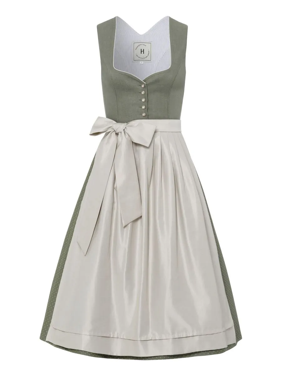 heimatgl-ck-dirndl-vivienne-salbei-leinen-herzausschnitt image 1