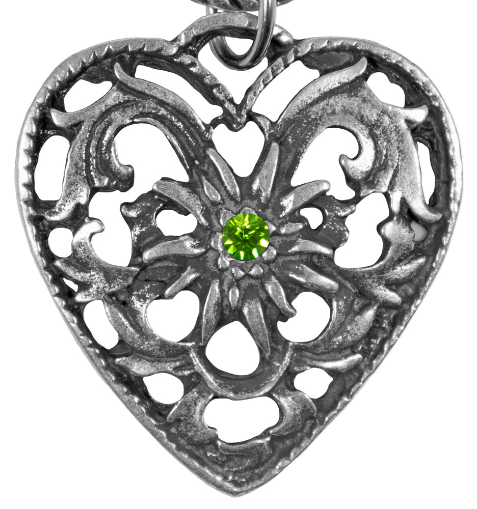 trachtenland-charivari-kette-mit-herz-und-edelweiss-hellgr-n image 2