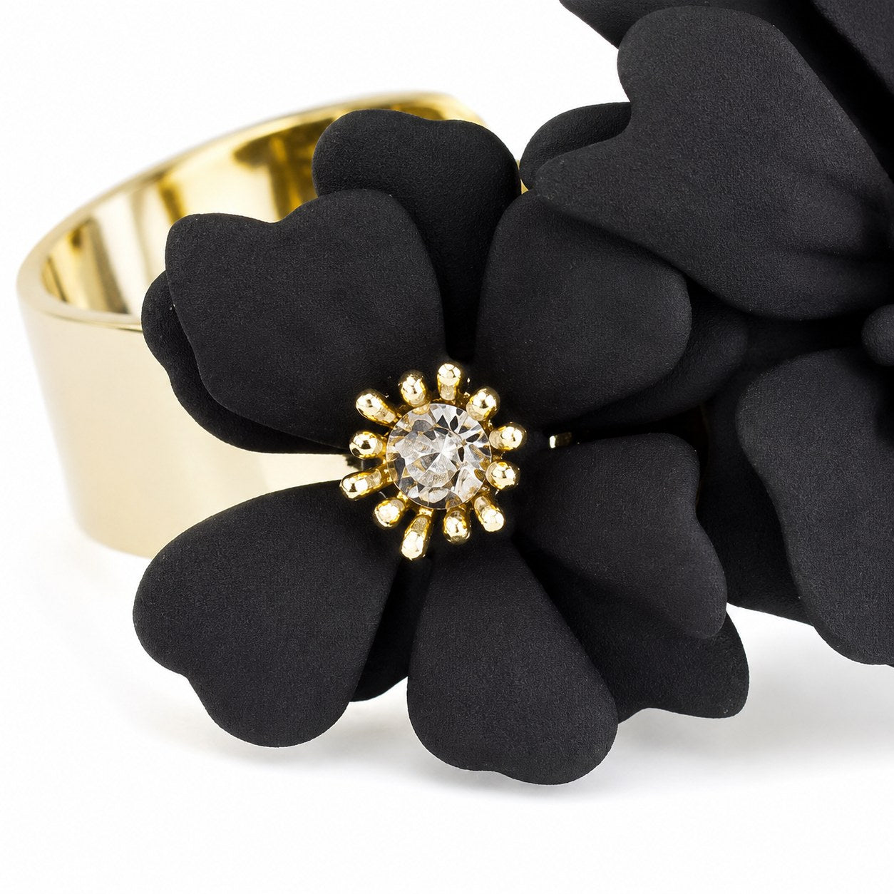 luisia-armreif-armspange-nelia-mit-blumen-16-karat-vergoldet-schwarz image 4