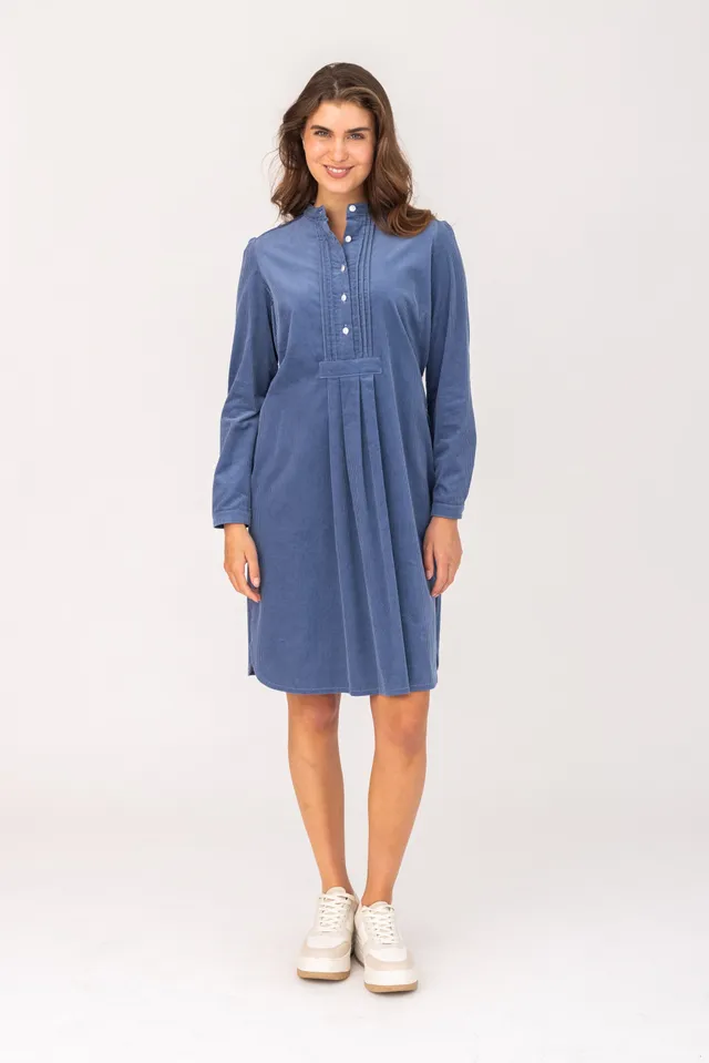 felicitas-kleo-damen-kleid-baumwollcord-langarm-bestseller image 1
