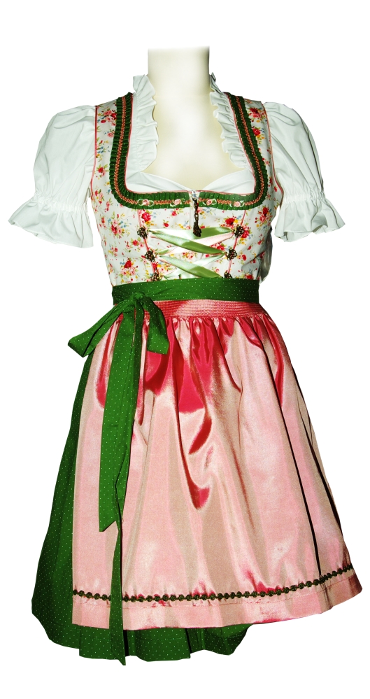 trachten-benkert-tinka-dirndl-creme-gr-n-rose image 1