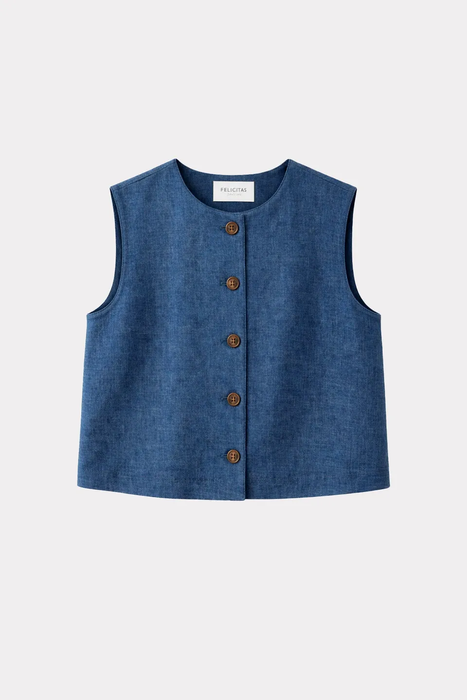 felicitas-damen-weste-wieke-kurze-leinen-stretch-weste image 1