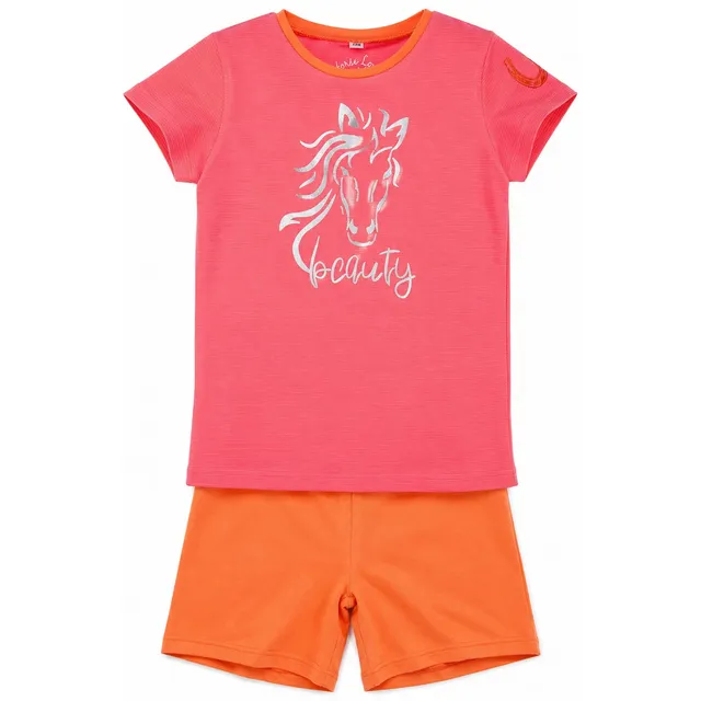 trachtenland-bondi-shorty-schlafanzug-beauty-36184-rosa-orange image 1
