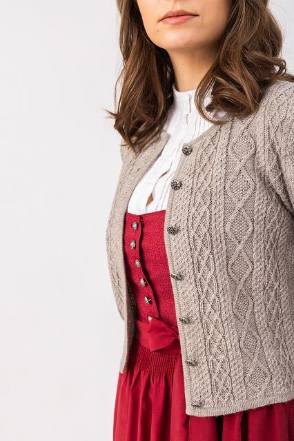 felicitas-damen-strickcardigan-gries-dirndljacke-mit-rundhals image 2