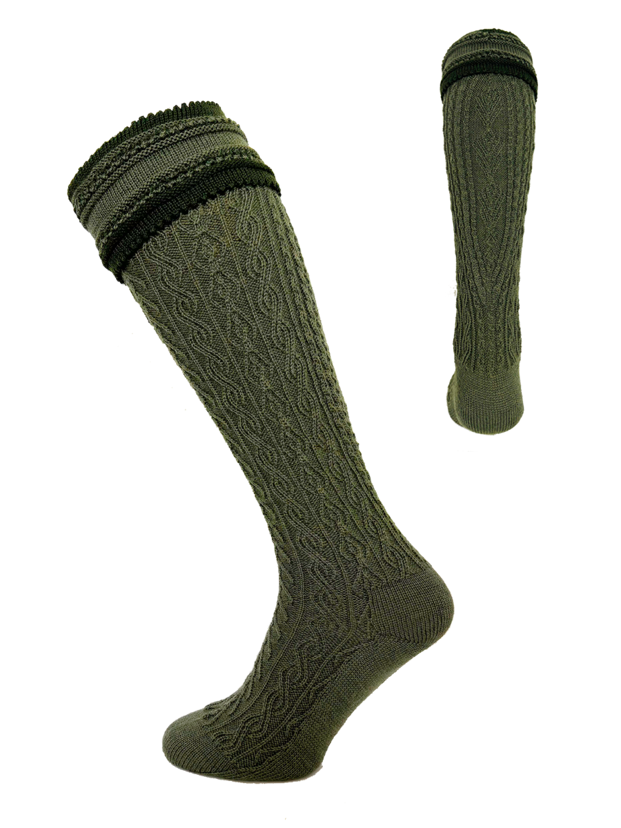 heimatgl-ck-strumpf-franz-oliv-loden-trachtensocken-herren image 1