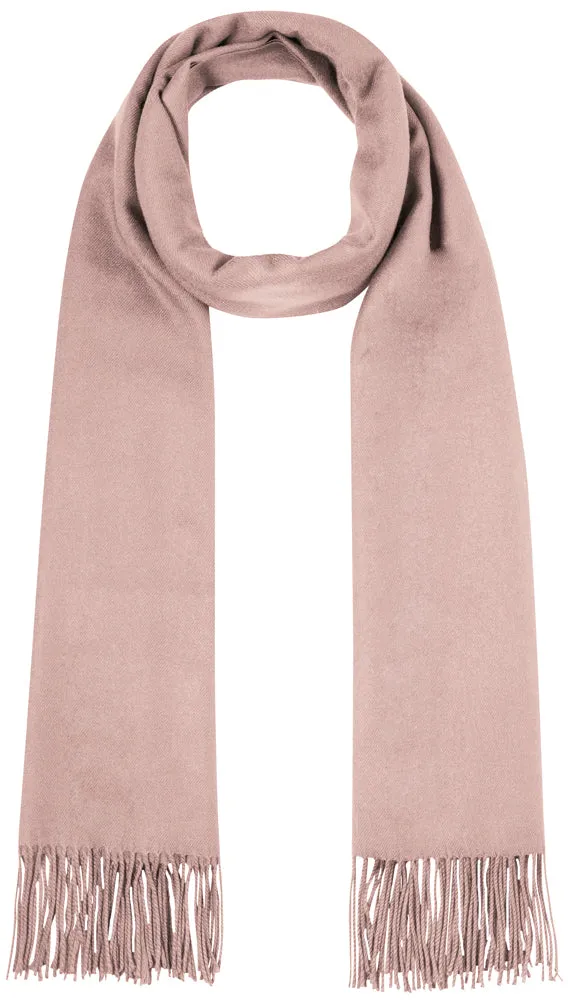 trachtenland-fransen-schal-stola-mit-kaschmir-uni-rosa-184-x-72-cm image 1