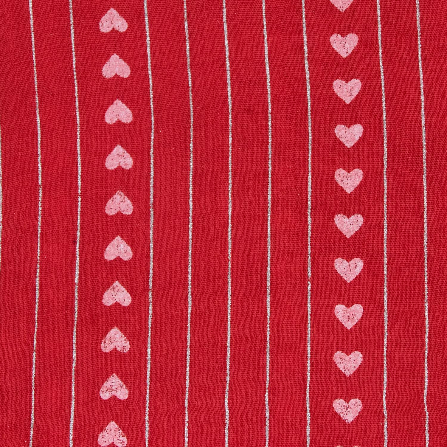 trachtenland-halstuch-schal-unifarben-herzen-glitzer-185-x-70-cm-rot image 3