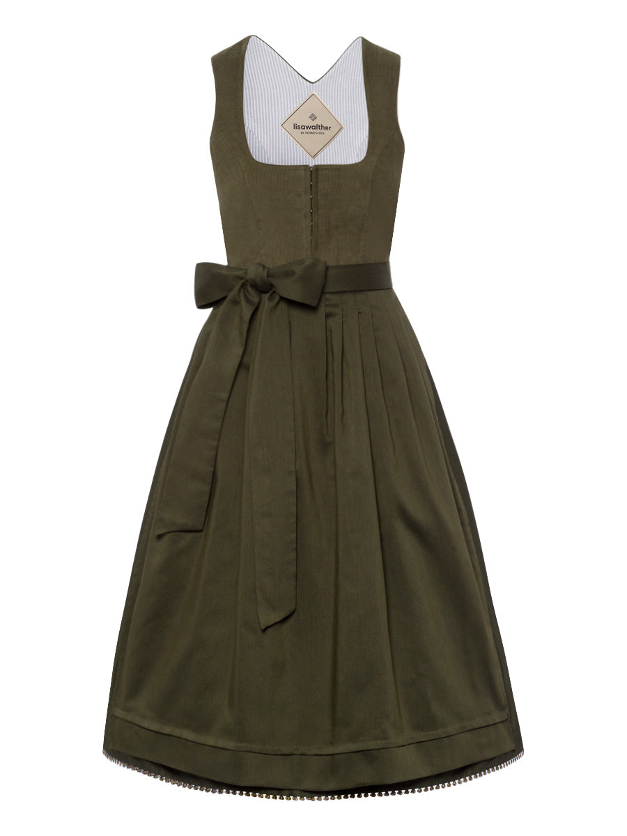 heimatgl-ck-dirndl-juna-oliv-babycord-dirndl image 1