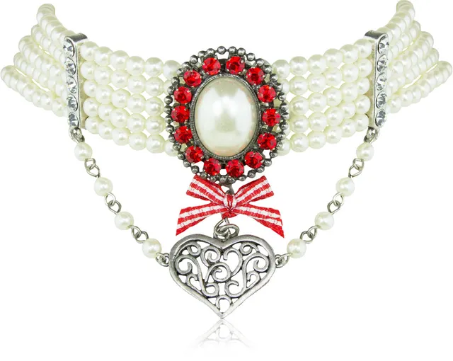 trachtenland-trachten-perlen-collier-rubin-rot image 1