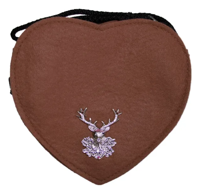 trachtenland-herz-trachten-handtasche-mit-hirsch-braun-filz image 1