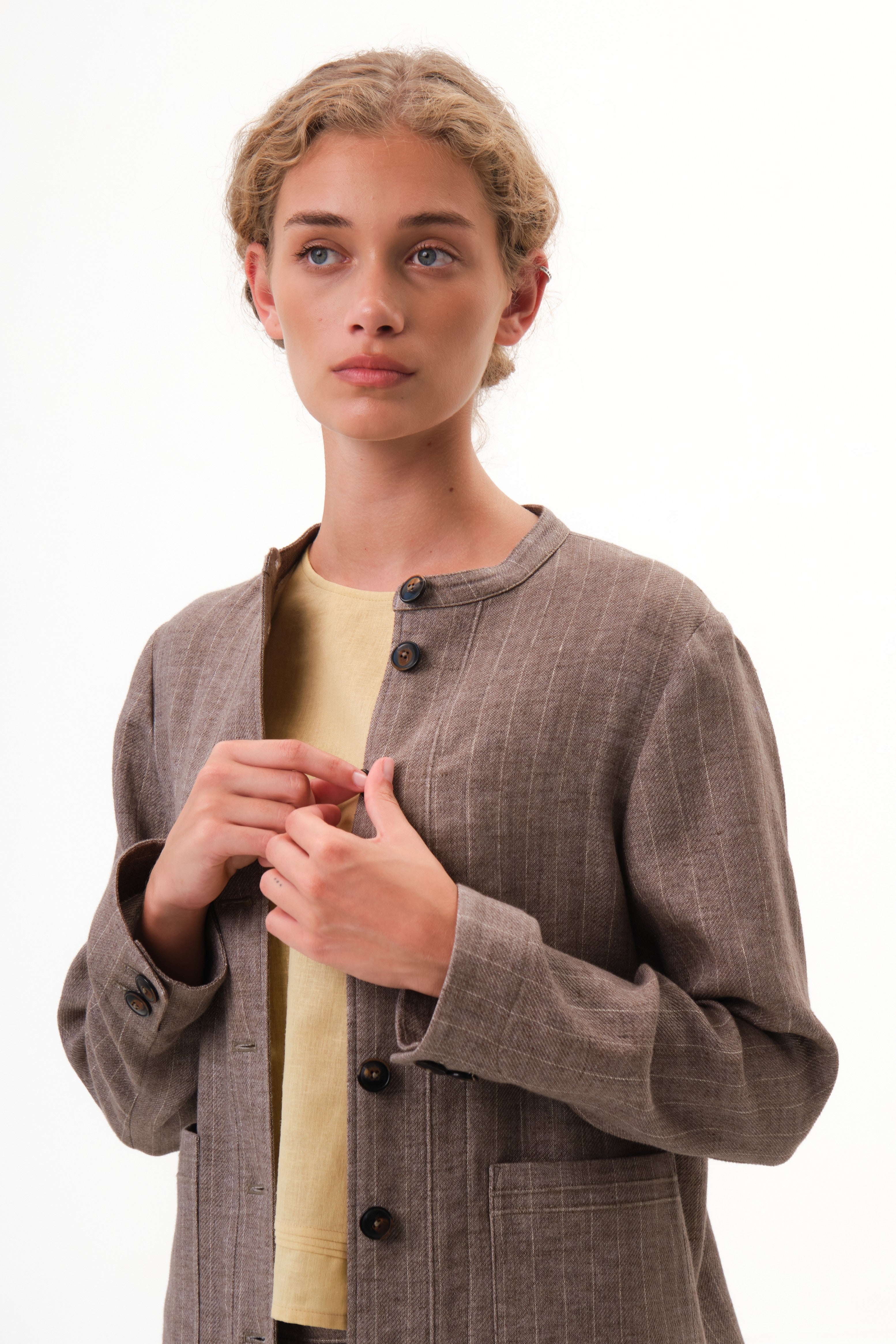 felicitas-jacke-jaline-damen-leinen-stretch-stehkragen image 3