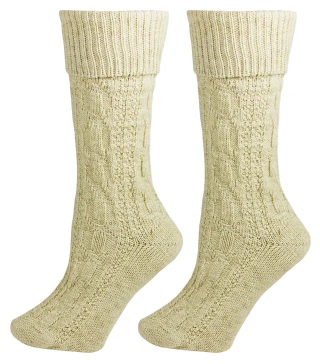 trachtenland-kurze-trachtensocken-mit-zopfmuster-natur image 1