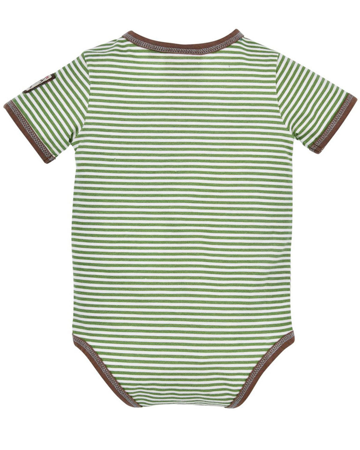 trachtenland-bondi-baby-kurzarm-body-lausbub-91636-gr-n-gestreift image 2