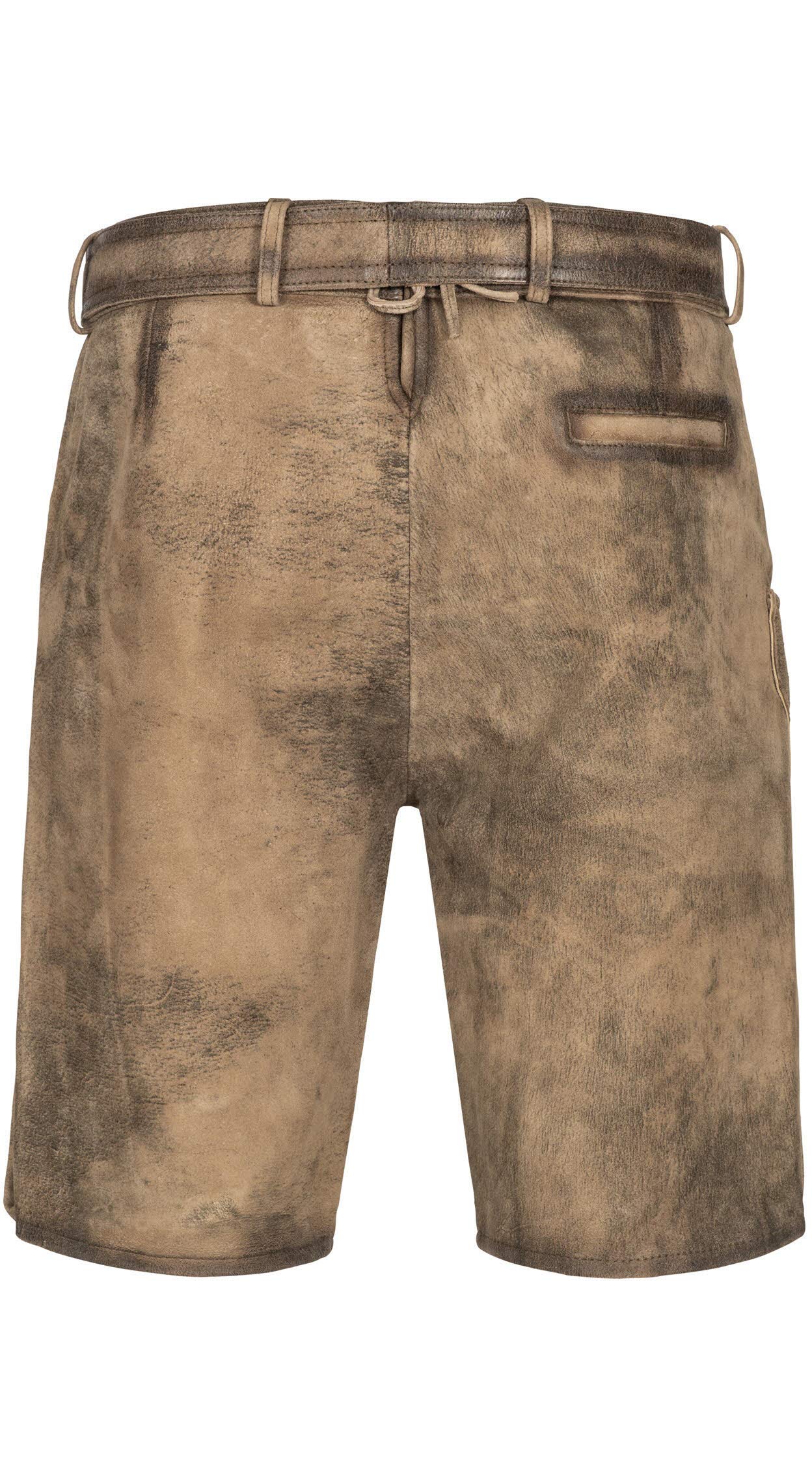 n-bler-lederhose-kurz-edmund-braun-ziegenleder-stickerei image 3