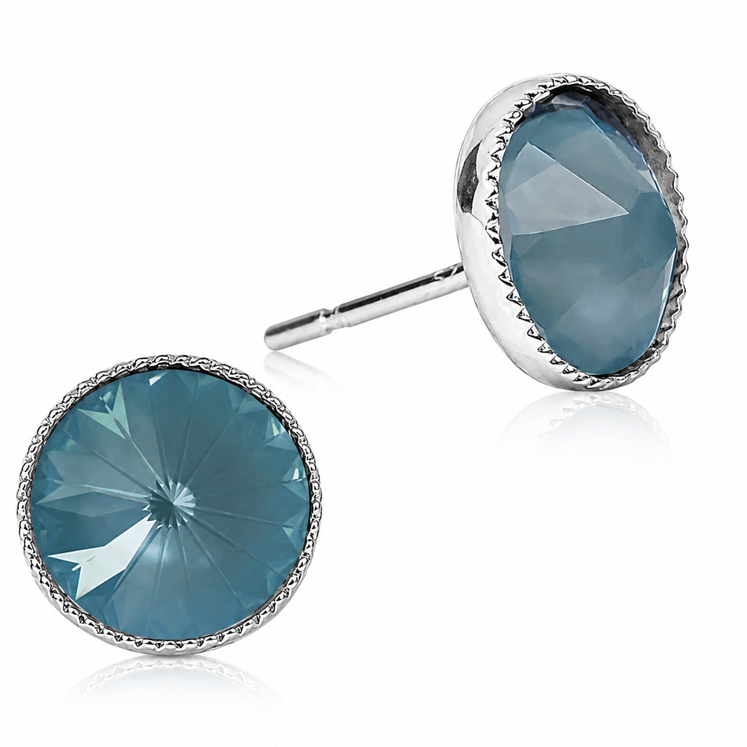 luisia-solit-r-ohrstecker-joy-mit-swarovski-kristallen-matt-denim image 1
