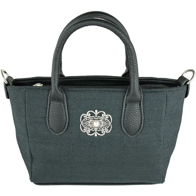 trachtenland-handtasche-katrina-mit-metallapplikation-schwarz image 1