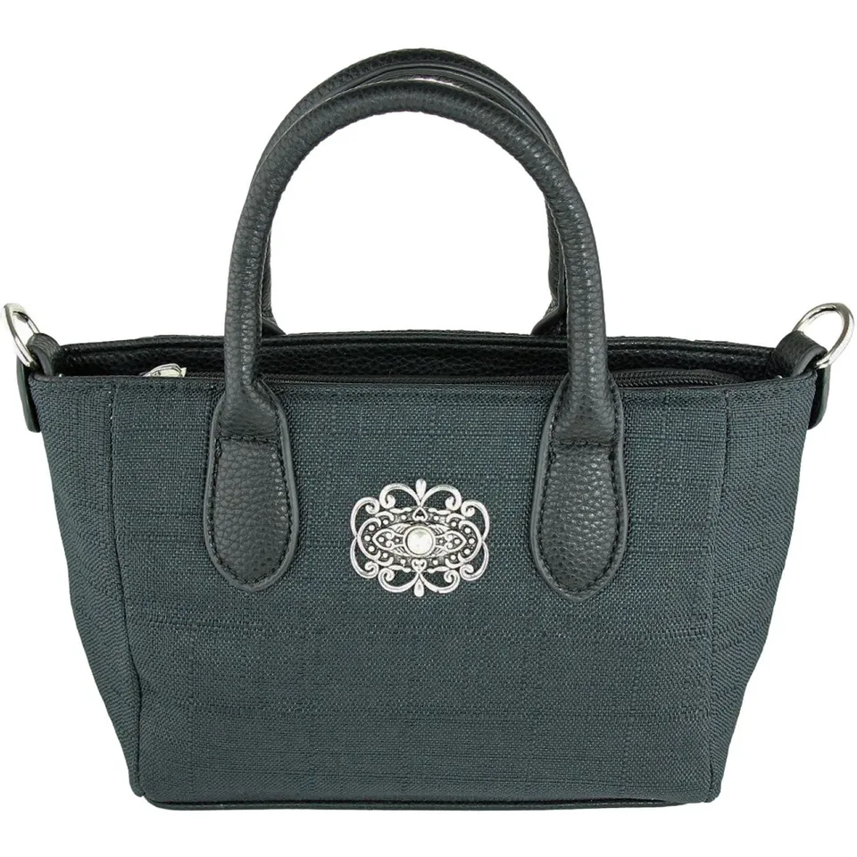 trachtenland-handtasche-katrina-mit-metallapplikation-schwarz image 1