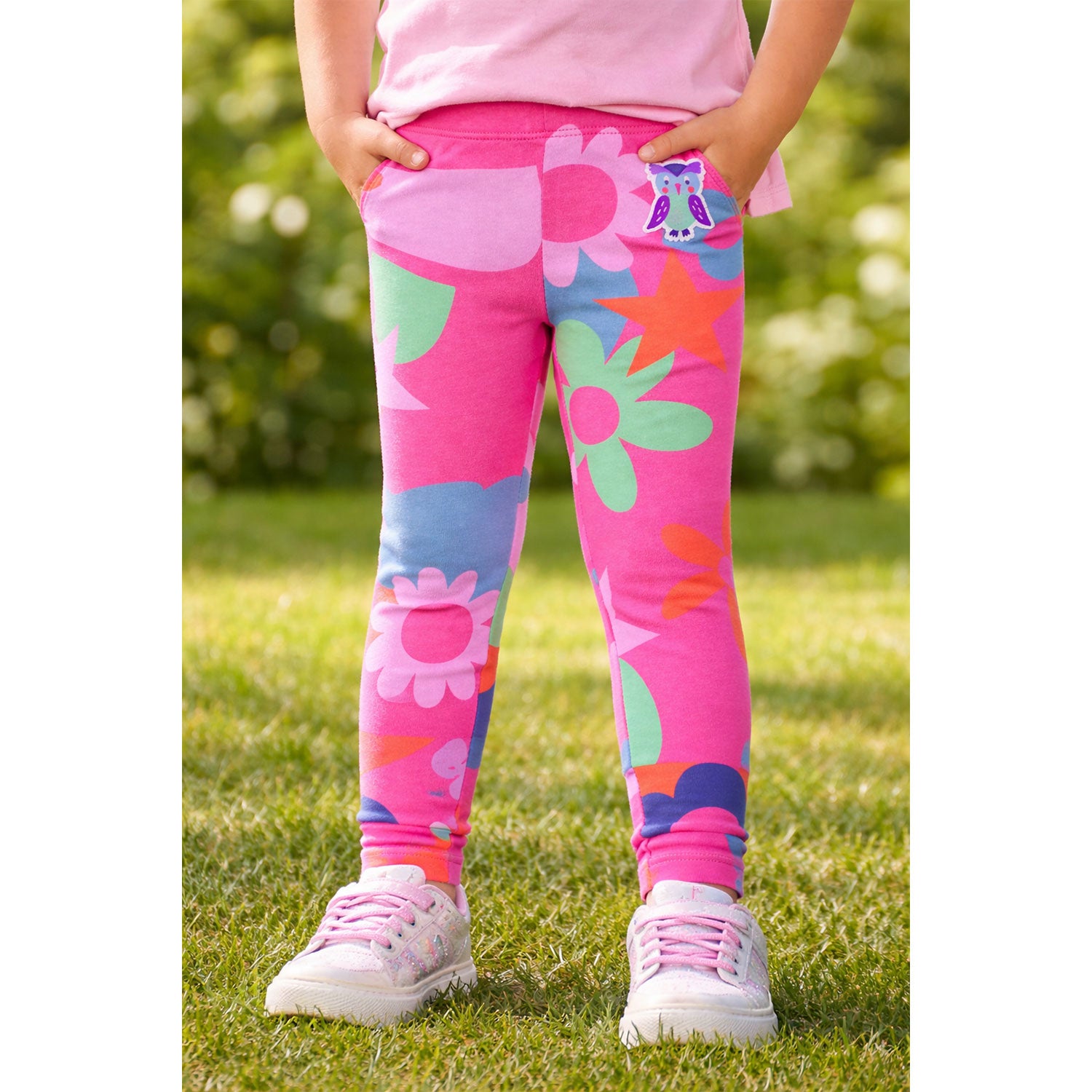 bondi-baby-m-dchen-laufhose-blumenallover-86971-pink image 2