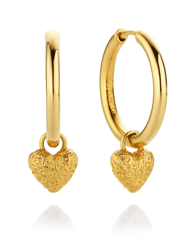 heimatgl-ck-heart-creole-rosie-2-in-1-gold-ohrringe image 1