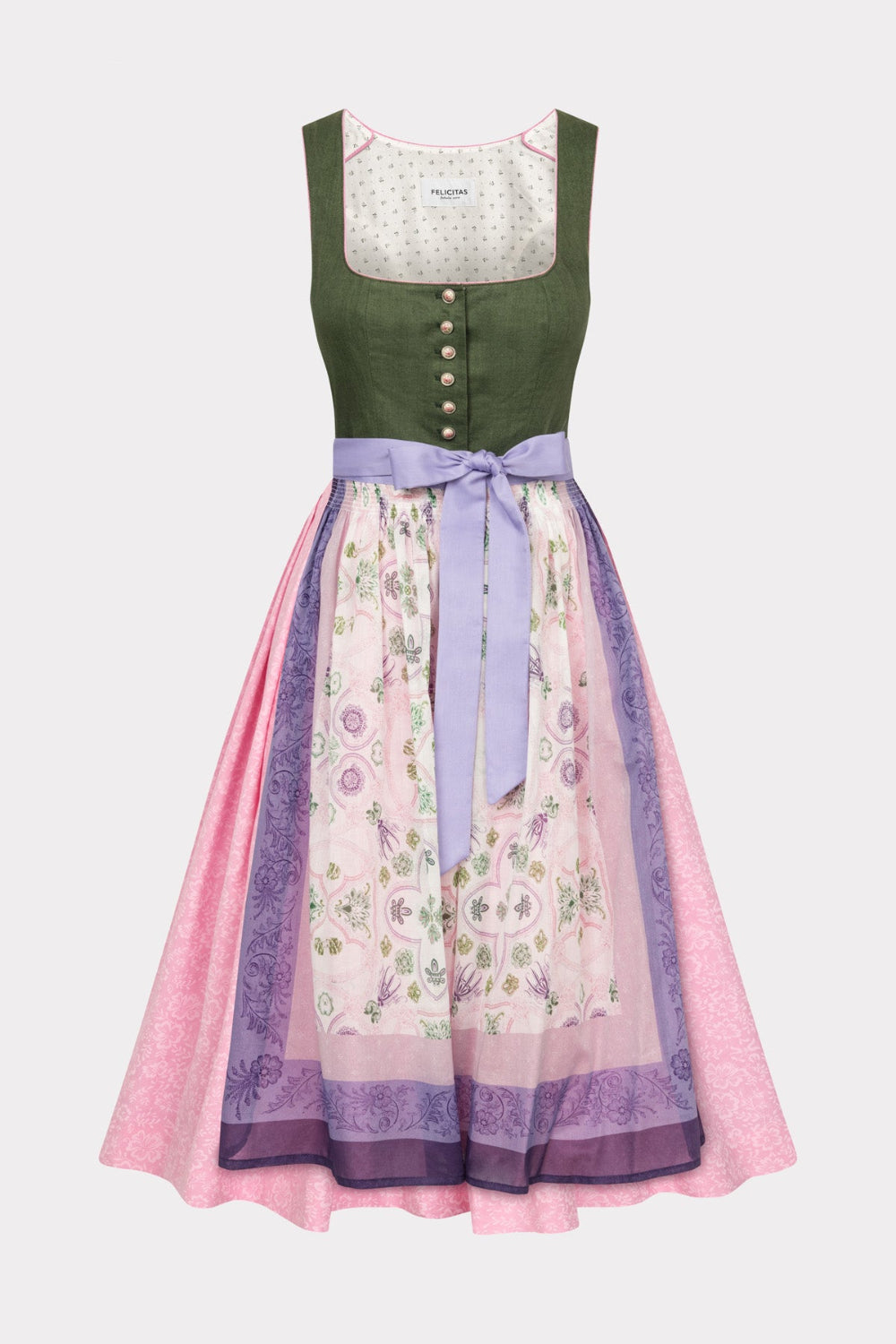 felicitas-damen-dirndl-dorie-vreni-tannengr-n-rosa image 2