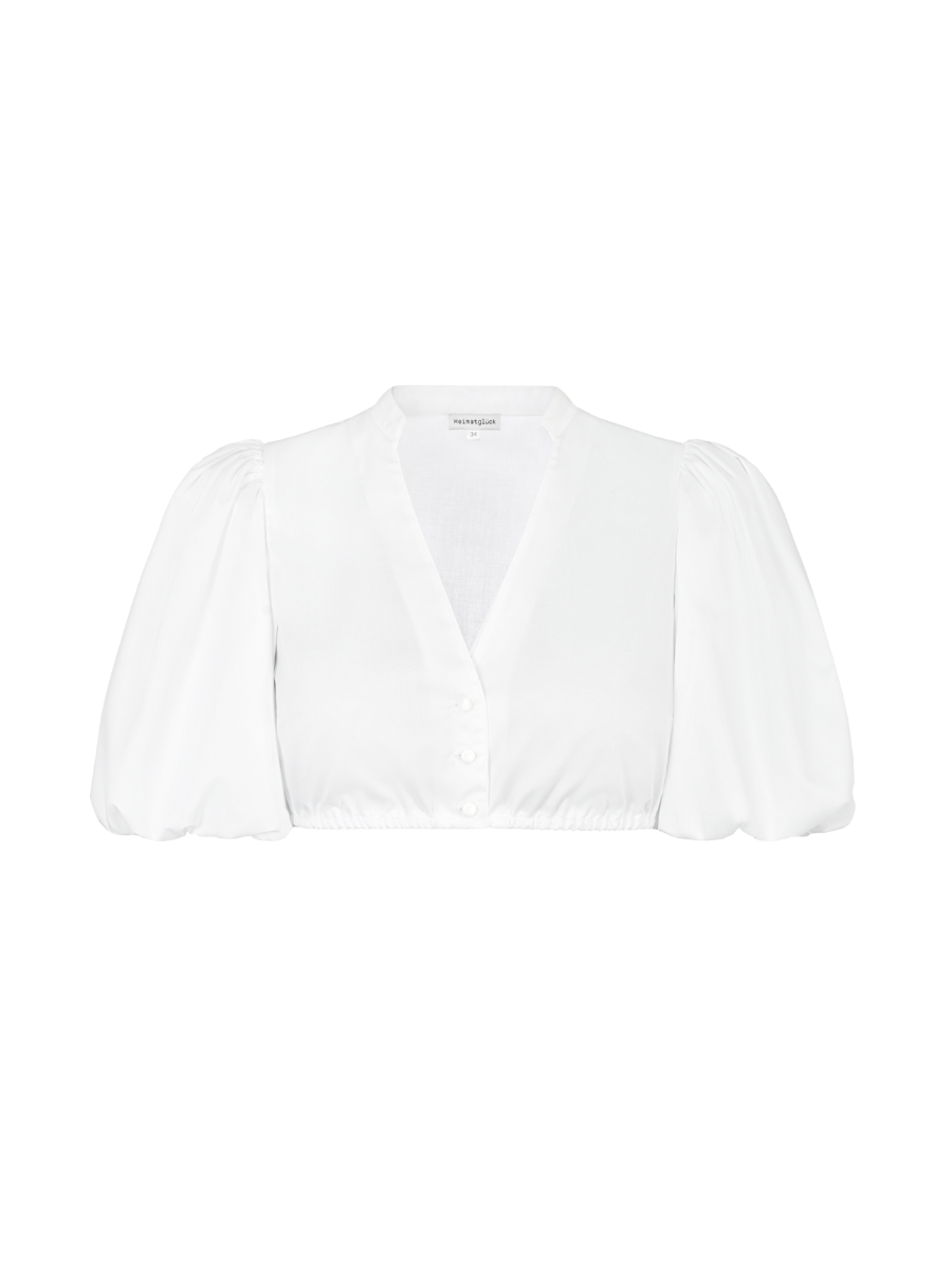 heimatgl-ck-bluse-marie-baumwollbluse-v-ausschnitt-puff-rmel image 1
