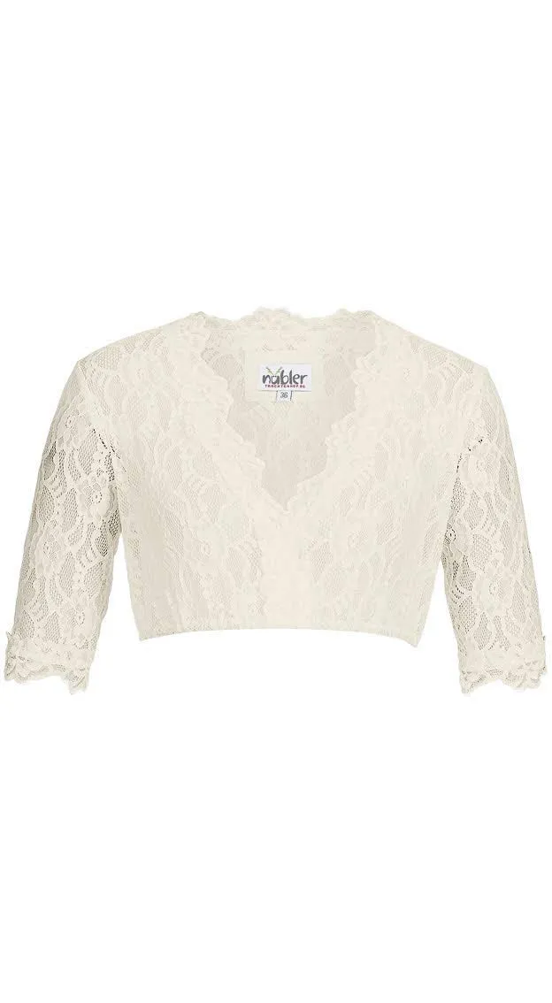 n-bler-dirndlbluse-damen-laura-creme-kurzarm-spitze-v-ausschnitt-landhaus image 1