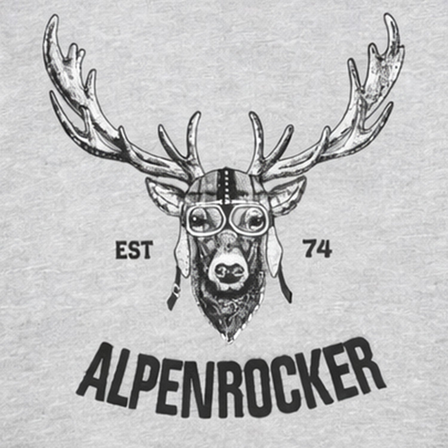 bondi-jungen-sweatshirt-alpenrocker-29906-grey-melange-hirsch image 5