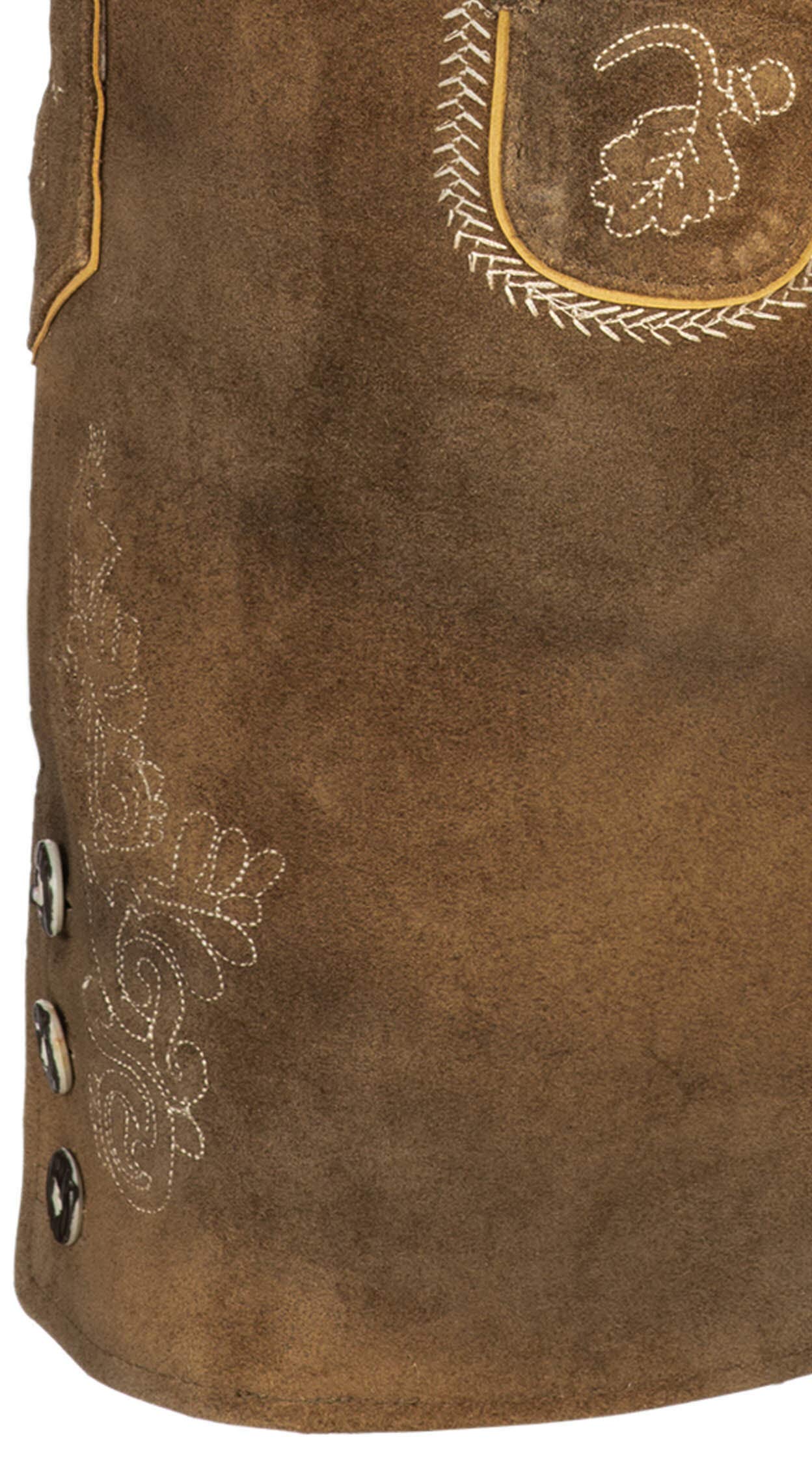n-bler-bertl-herren-lederhose-kurz-kalbsleder-torf-braun image 7