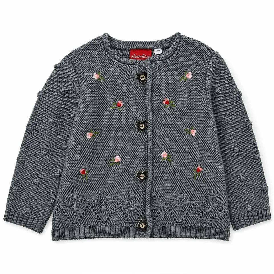 trachtenland-bondi-baby-m-dchen-strickjacke-86993-trachtenjacke-dark-green image 1