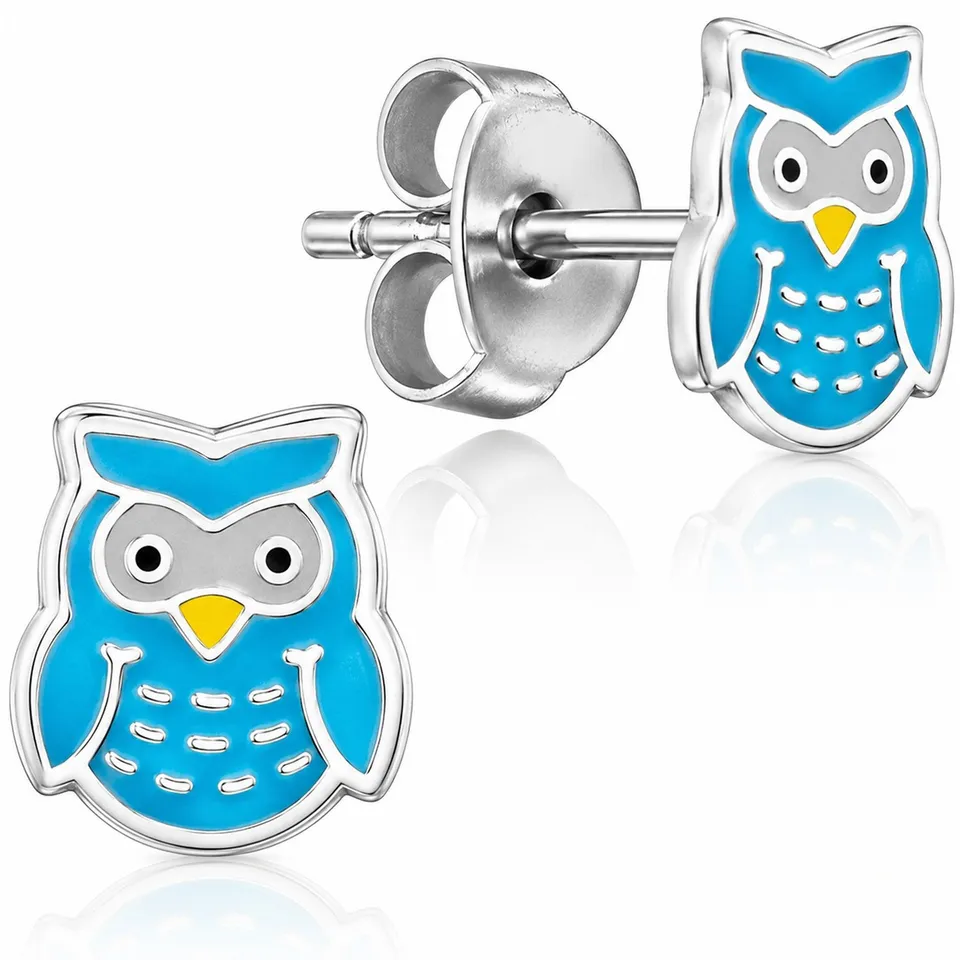 luisia-ohrstecker-eule-hellblau-925-sterling-silber image 1