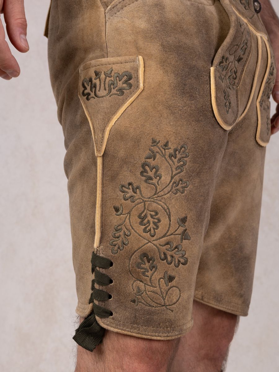 heimatgl-ck-lederhose-herzogstand-bock-olive-herren image 4