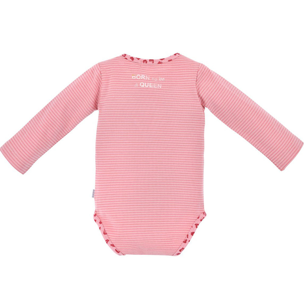 bondi-baby-langarmbody-mom-s-princess-86514-rosa-geringelt image 2