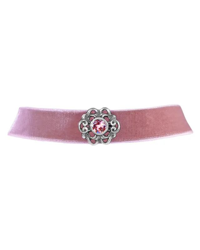 trachtenland-luisia-samt-kropfband-annina-mit-ornament-und-premium-kristall-altr image 1