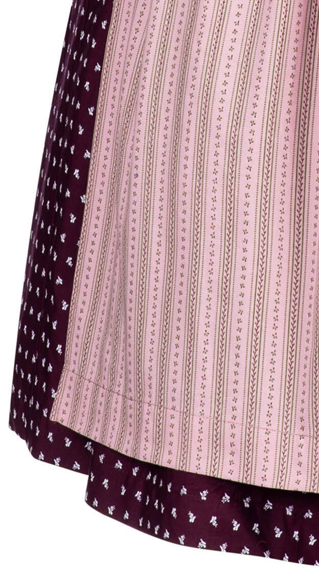 n-bler-dirndl-damen-rita-weinrot-rosa-60-cm-inkl-sch-rze-vintage-hochgeschlossen-2 image 5