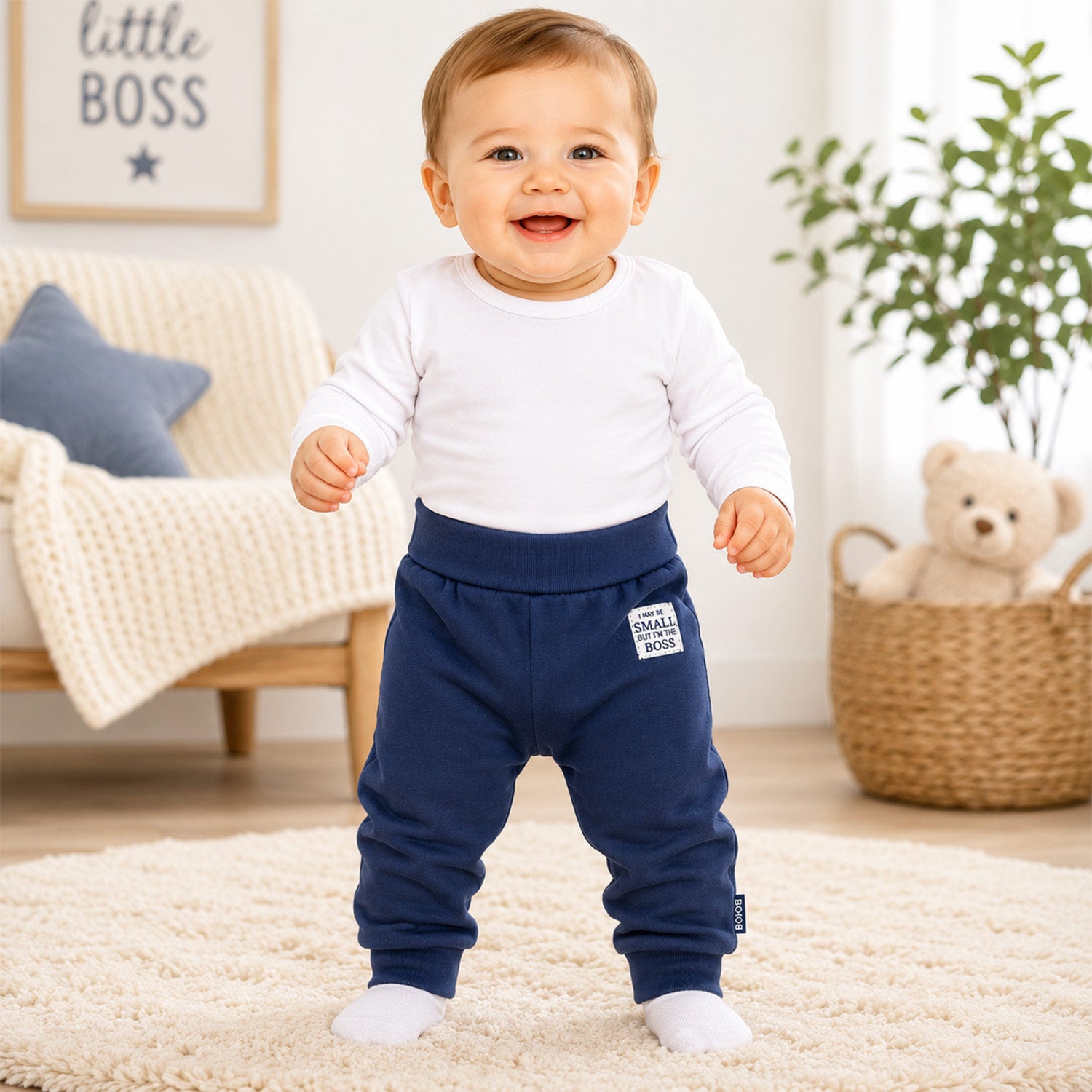 bondi-baby-leggings-small-boss-93683-jogginghose-navy image 3