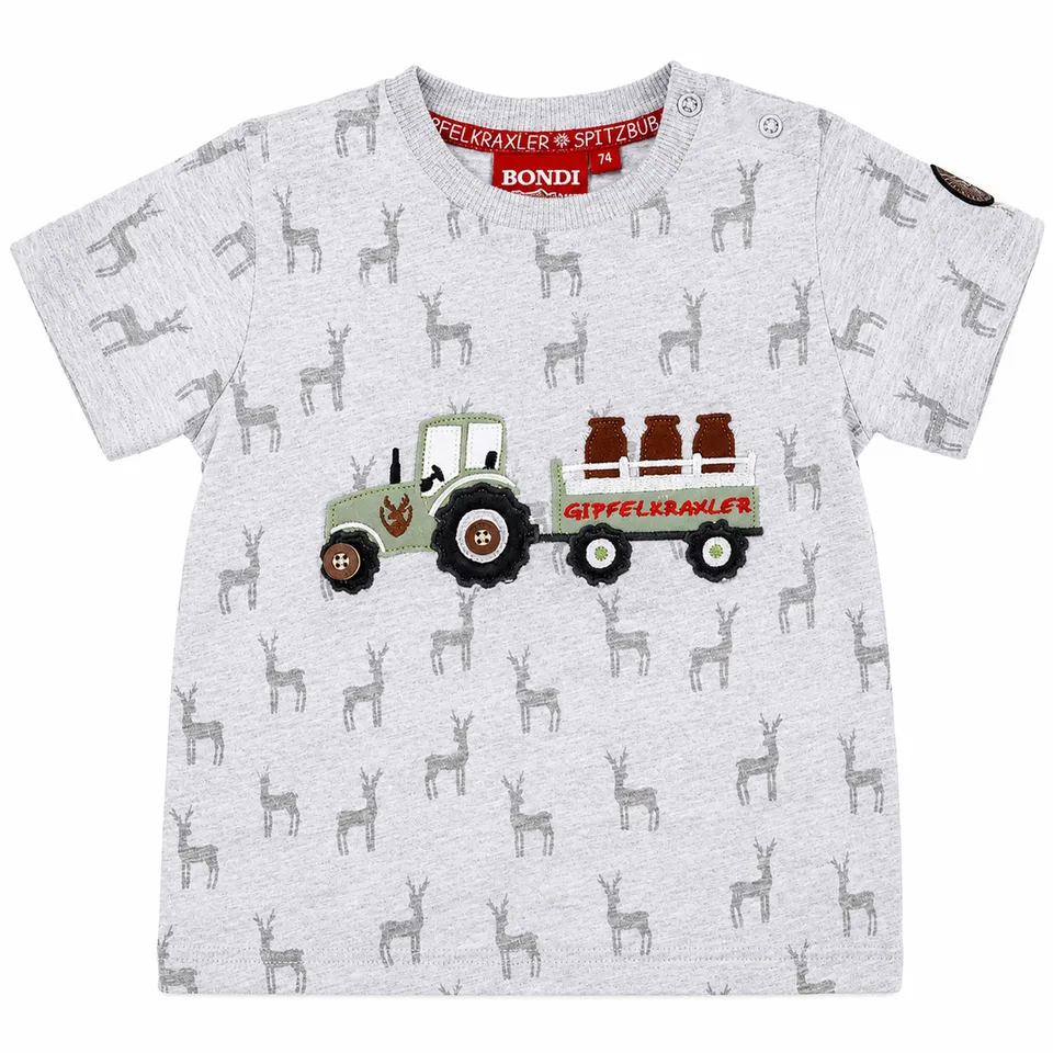 trachtenland-bondi-jungen-t-shirt-traktor-91630-grey-melange image 1