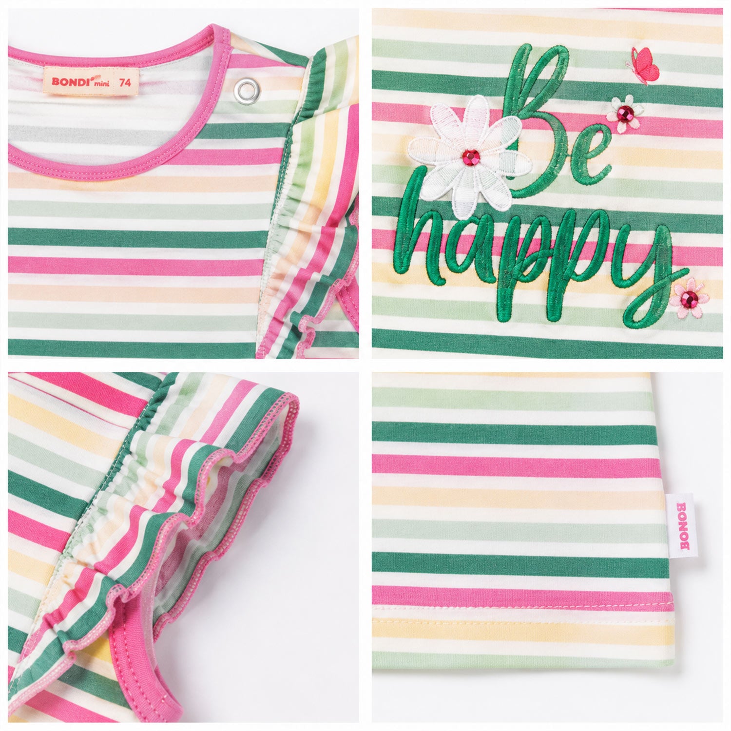 trachtenland-bondi-m-dchen-t-shirt-happy-86881-mehrfarbig-gestreift image 5
