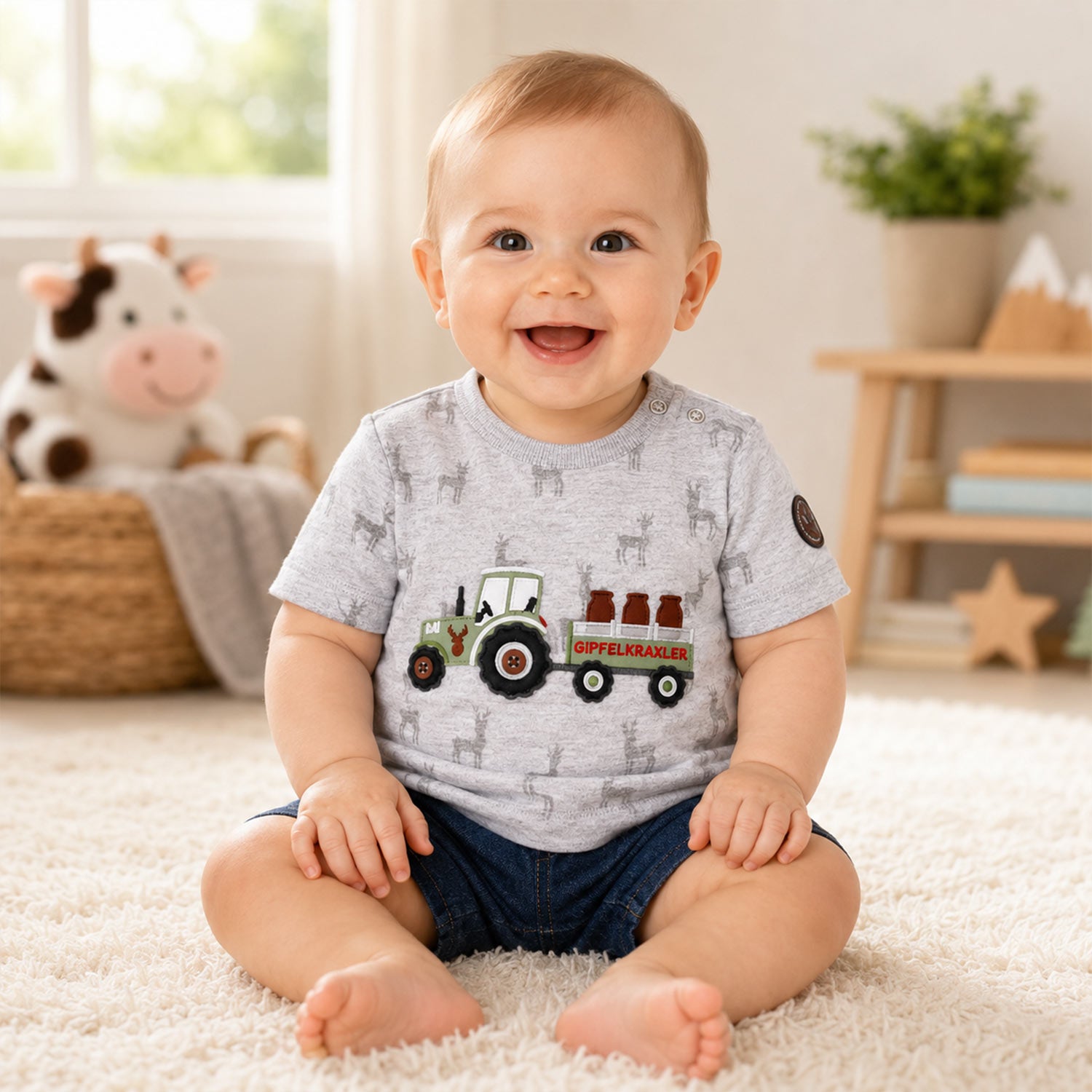 trachtenland-bondi-jungen-t-shirt-traktor-91630-grey-melange image 3