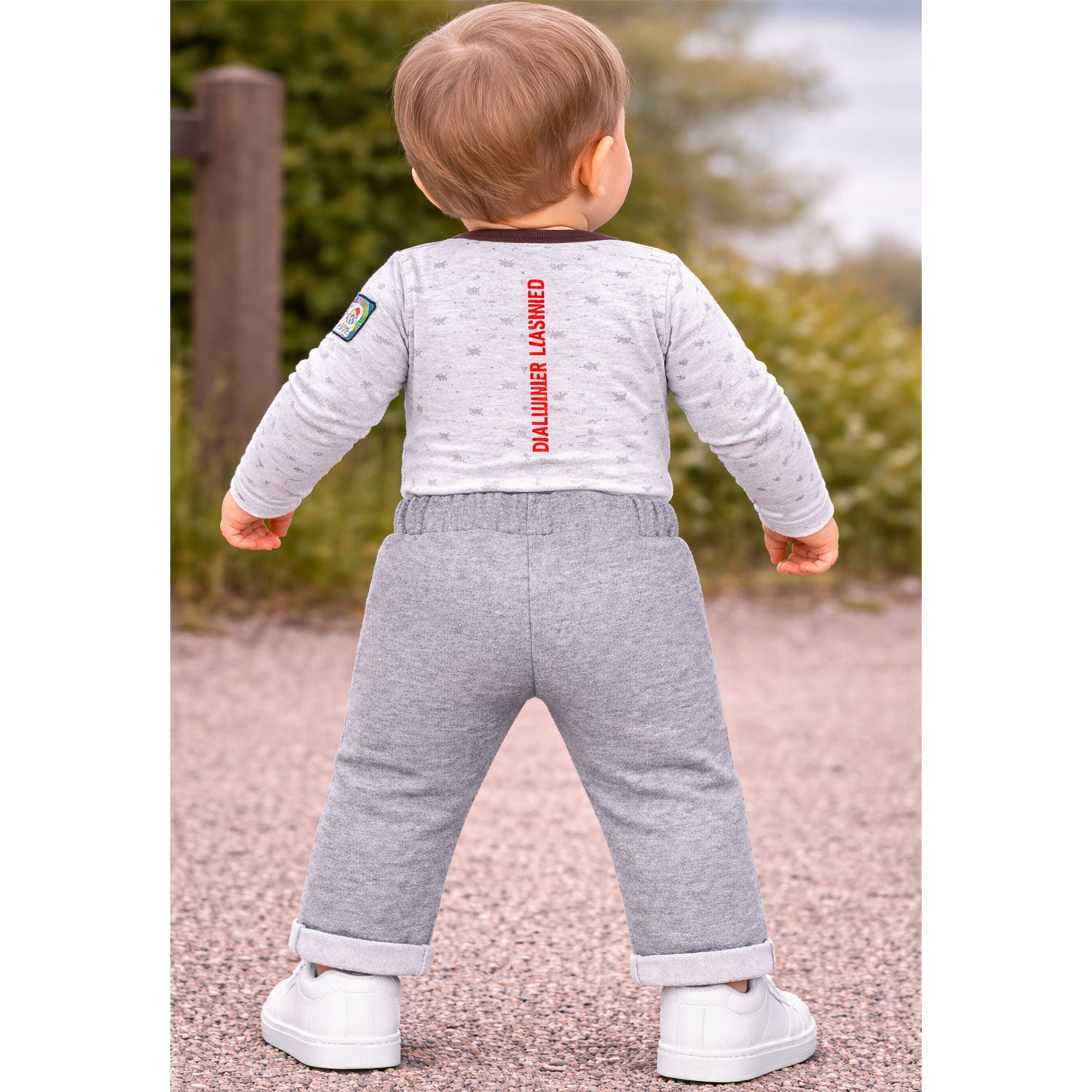 bondi-wild-love-baby-jungen-jogginghose-86635-grey-melange image 4