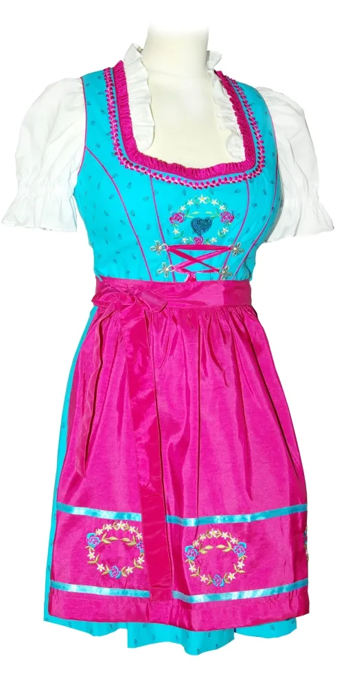 trachten-benkert-finia-dirndl-t-rkis-pink image 1